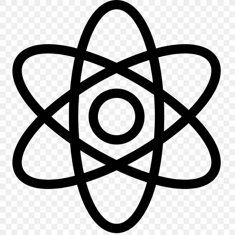 Atom Symbol, PNG, 1600x1600px, Atom, Area, Atom Economy, Black And White, Heart Download Free