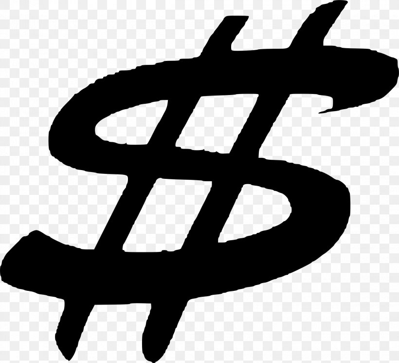 Dollar Sign United States Dollar Money Bag Clip Art, PNG, 2320x2109px, Dollar Sign, Artwork, Black And White, Currency, Currency Symbol Download Free
