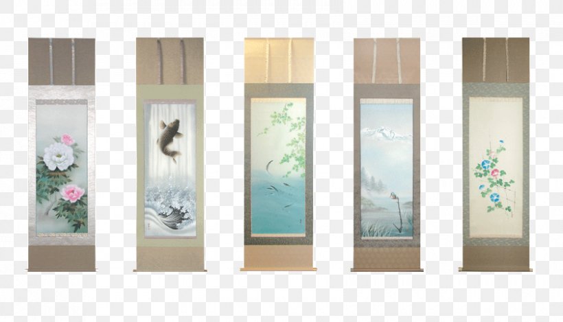 Japanese People Kakemono Hanging Scroll Season, PNG, 840x481px, Japan, Door, Glass, Hanging Scroll, Interior Design Download Free