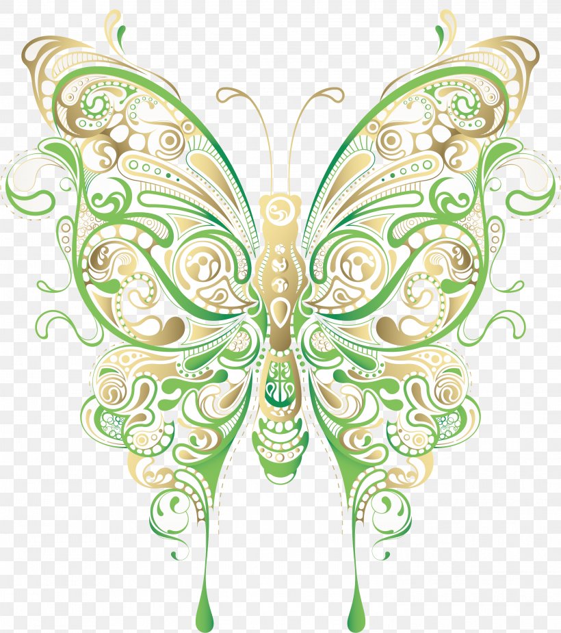 Butterfly Floral Design Flower Clip Art, PNG, 2945x3323px, Butterfly, Art, Arthropod, Brush Footed Butterfly, Color Download Free