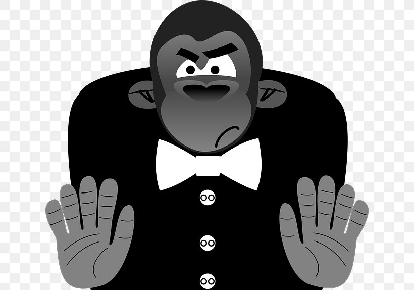 Clip Art Ape Vector Graphics Openclipart Image, PNG, 640x574px, Ape, Black, Black And White, Blog, Drawing Download Free