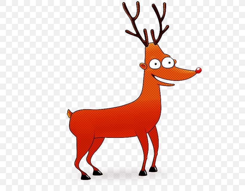 Santa Claus Cartoon, PNG, 530x640px, Deer, Antler, Cartoon, Deer Hunting, Elk Download Free