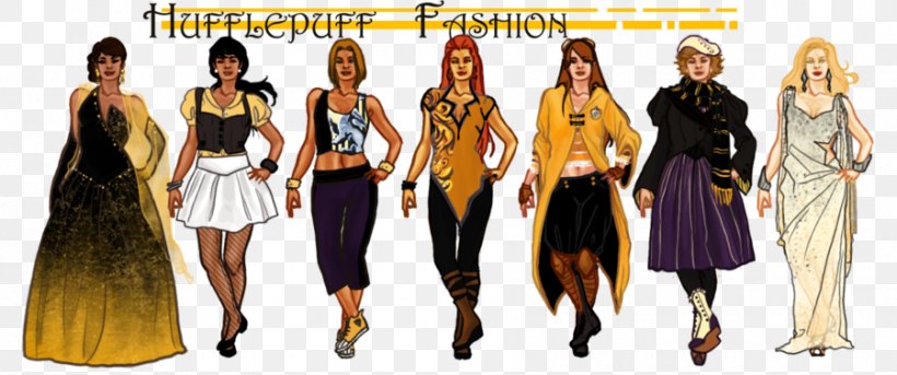 Dress Helga Hufflepuff Fashion Hogwarts Ravenclaw House, PNG, 900x377px, Dress, Catwalk, Clothing, Costume, Costume Design Download Free