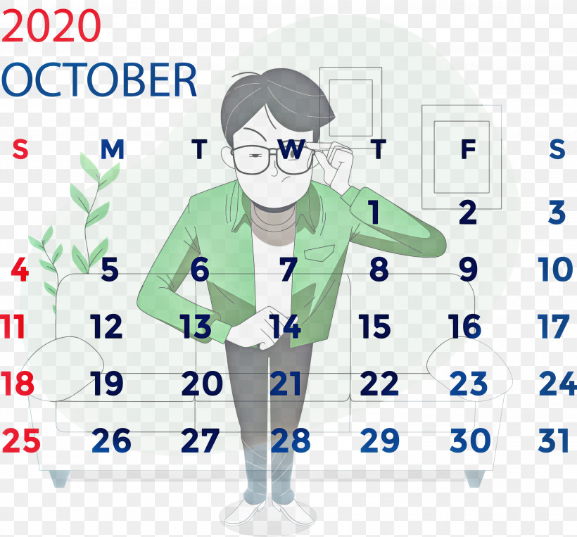 October 2020 Calendar October 2020 Printable Calendar, PNG, 3000x2794px, October 2020 Calendar, Behavior, Calendar System, Logo, Meter Download Free