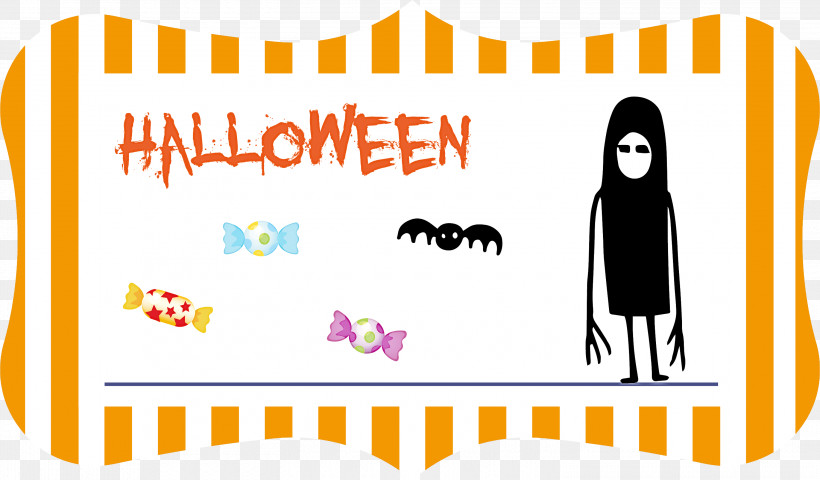 Happy Halloween Halloween, PNG, 3000x1758px, Happy Halloween, Cartoon, Clothing, Halloween, Happiness Download Free