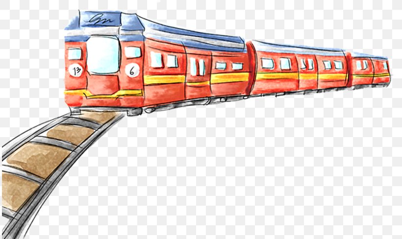 Train Rail Transport Painting, PNG, 812x488px, Train, Brand, Drawing, Locomotive, Material Download Free