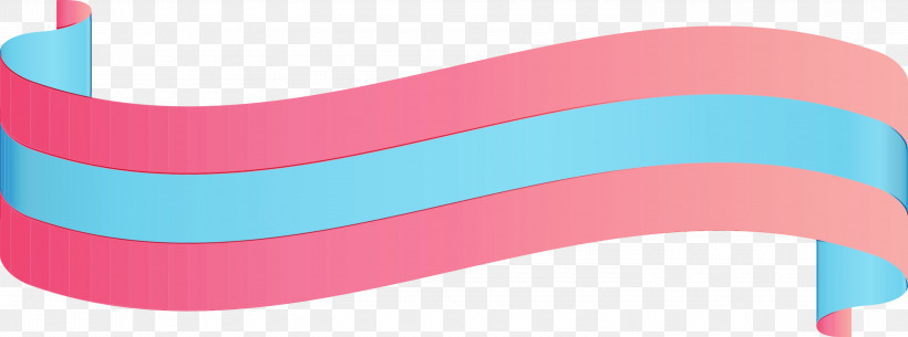Pink Turquoise Line Headband Magenta, PNG, 3000x1117px, Ribbon, Headband, Line, Magenta, Paint Download Free