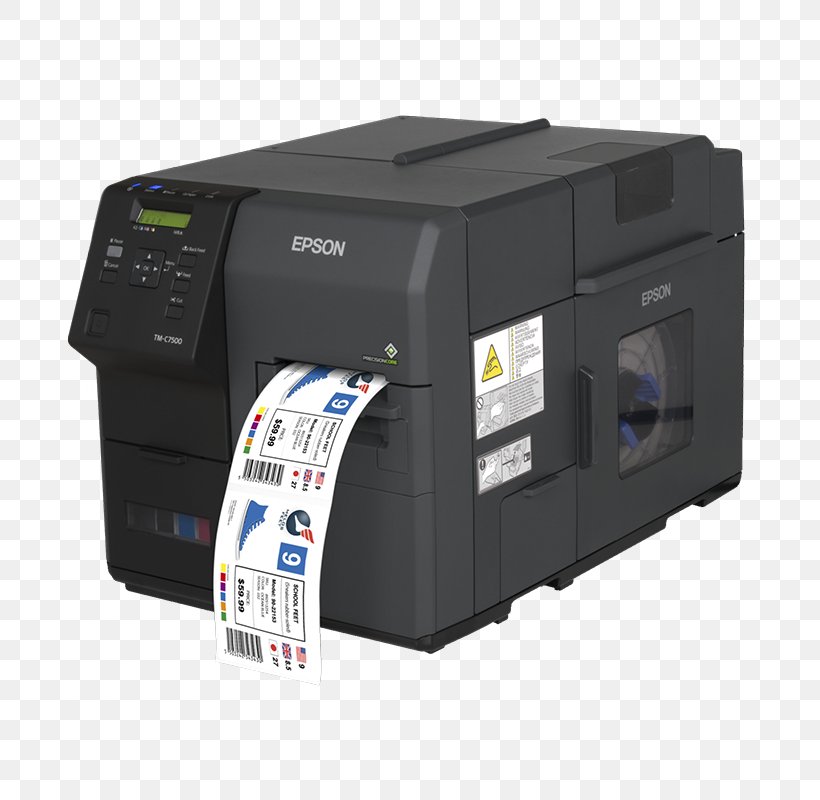 Label Printer Epson Inkjet Printing, PNG, 800x800px, Label Printer, Barcode Printer, Business, Color Printing, Druckkopf Download Free