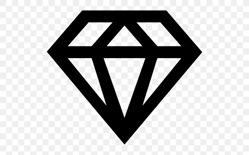 Diamond Gemstone, PNG, 512x512px, Diamond, Area, Black, Black And White, Brand Download Free