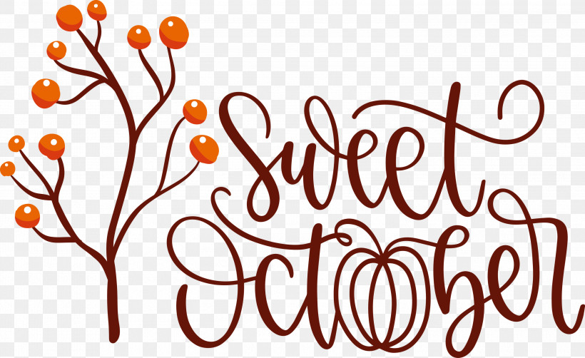 Sweet October October Fall, PNG, 3000x1840px, October, Autumn, Branching, Fall, Floral Design Download Free