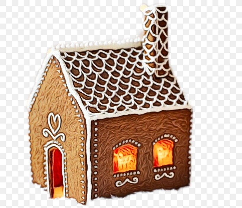 Gingerbread House Hearth House Dessert, PNG, 747x707px, Watercolor, Dessert, Gingerbread House, Hearth, House Download Free