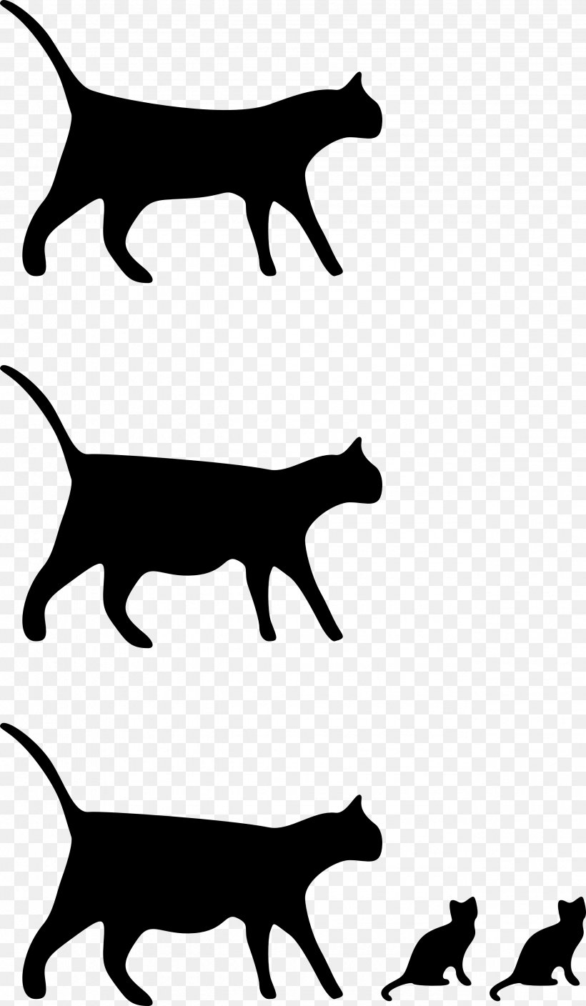 Cat Kitten Clip Art, PNG, 2555x4390px, Cat, Black And White, Black Cat, Carnivoran, Cattle Like Mammal Download Free