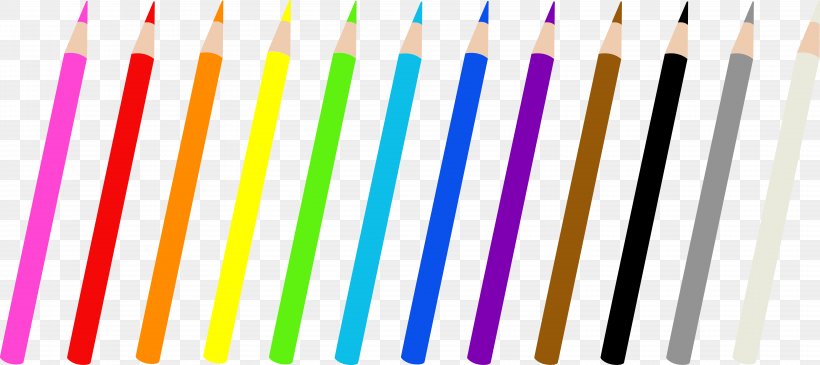 Colored Pencil Drawing Clip Art, PNG, 6720x2993px, Color, Art, Cartoon, Color Scheme, Color Wheel Download Free
