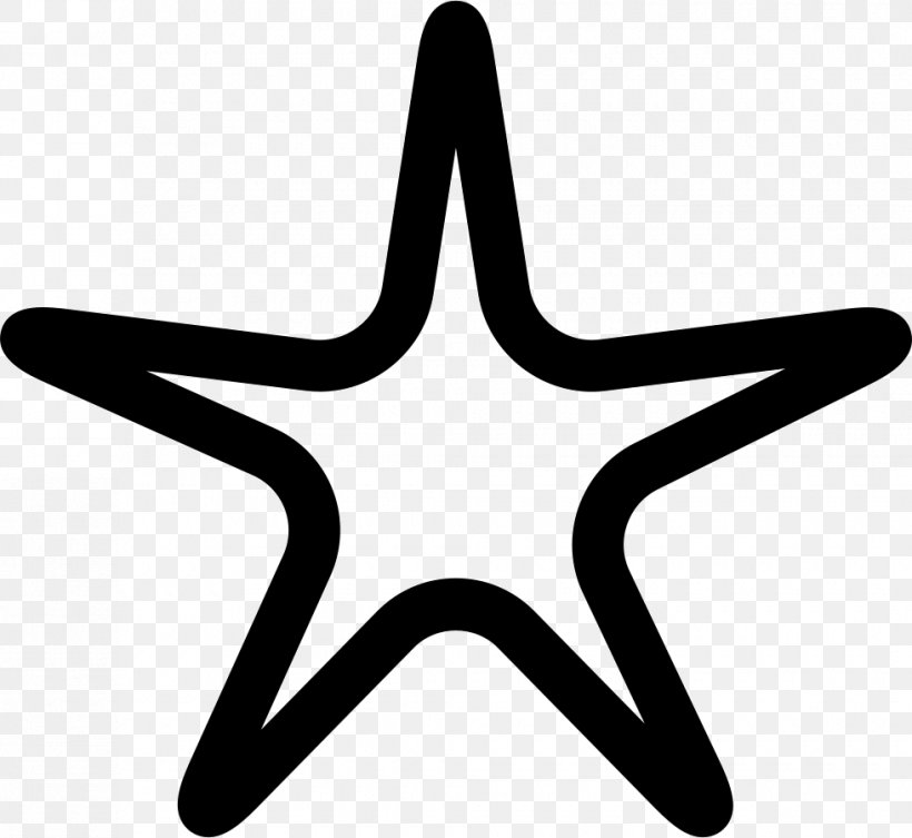 Five-pointed Star Symbol Clip Art, PNG, 980x900px, Star, Black And White, Fivepointed Star, Icon Design, Point Download Free