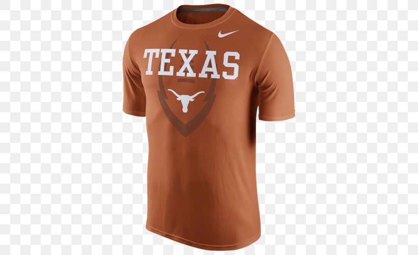 T-shirt Texas Longhorns Baseball Texas Longhorns Football University Of Texas At Austin Nike, PNG, 500x500px, Tshirt, Active Shirt, Baseball, Brand, Brown Download Free