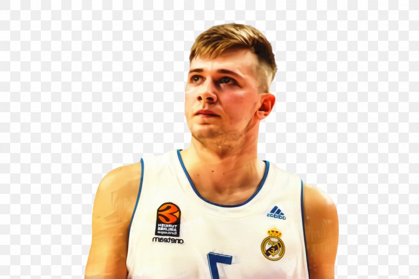 Basketball Cartoon, PNG, 2444x1632px, Luka Doncic, Basketball, Basketball Player, Gesture, Jersey Download Free