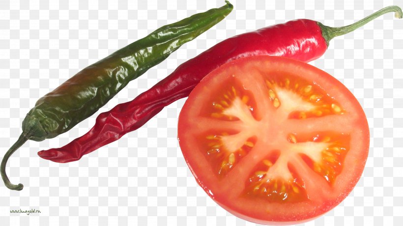 Bell Pepper Bird's Eye Chili Vegetable Chili Pepper Food, PNG, 2772x1557px, Bell Pepper, Bell Peppers And Chili Peppers, Bird S Eye Chili, Black Pepper, Bush Tomato Download Free