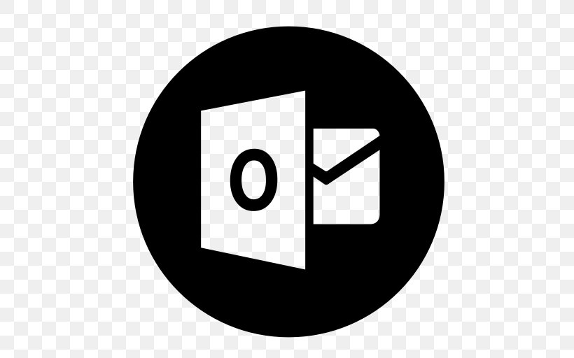 Microsoft Outlook Outlook.com Personal Storage Table Email, PNG, 512x512px, Microsoft Outlook, Area, Black And White, Brand, Computer Software Download Free
