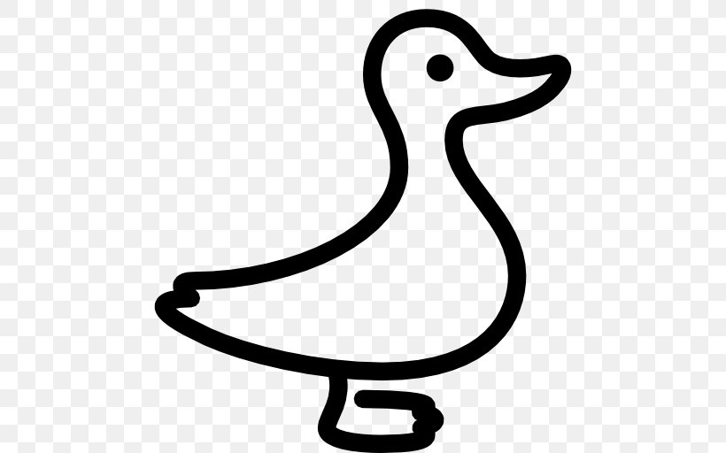 Duck, PNG, 512x512px, Duck, Artwork, Beak, Bird, Black And White Download Free