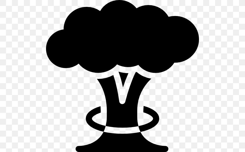Mushroom Cloud Atomic Bombings Of Hiroshima And Nagasaki Nuclear Weapon, PNG, 512x512px, Mushroom Cloud, Black And White, Bomb, Cloud, Explosion Download Free