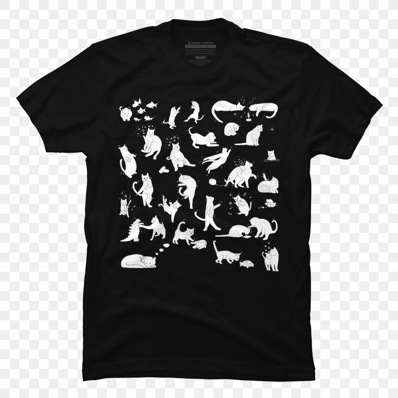T-shirt Hoodie Clothing Sleeve, PNG, 1800x1800px, Tshirt, Active Shirt, Black, Black And White, Bluza Download Free