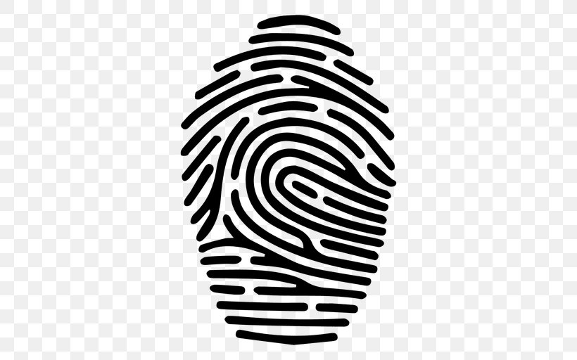 Fingerprint, PNG, 512x512px, Fingerprint, Black And White, Device Fingerprint, Head, Monochrome Download Free