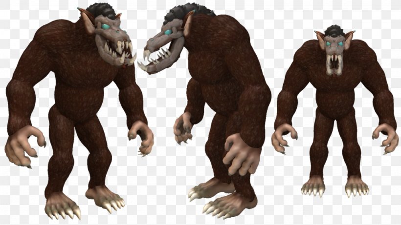 Gorilla Spore Creatures Werewolf Spore Creature Keeper, PNG, 1024x576px, Gorilla, Aggression, Eurasian Beaver, Fictional Character, Great Ape Download Free