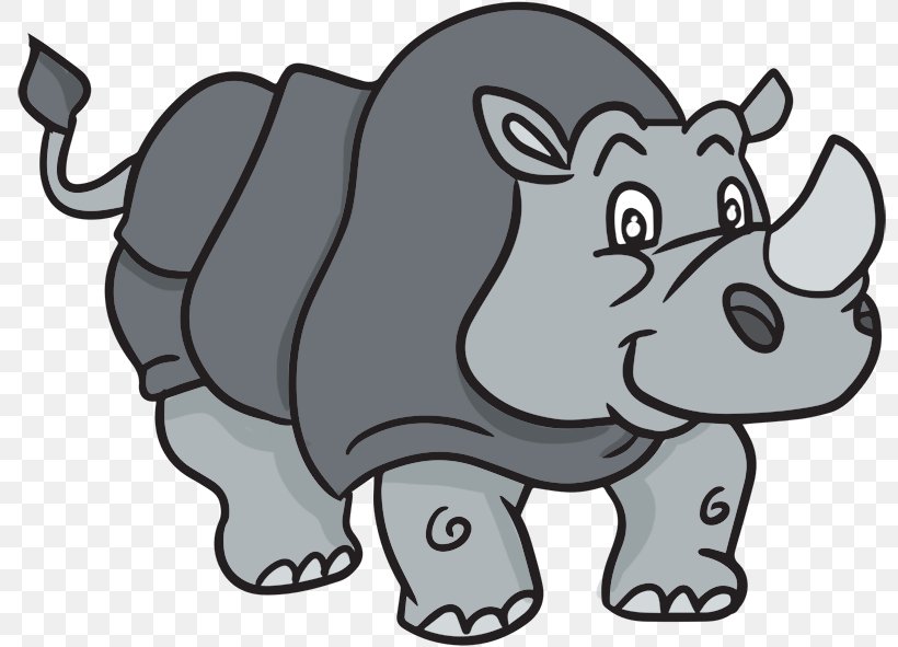 Rhinoceros Drawing Clip Art, PNG, 800x591px, Rhinoceros, African Elephant, Animal Figure, Artwork, Black Download Free