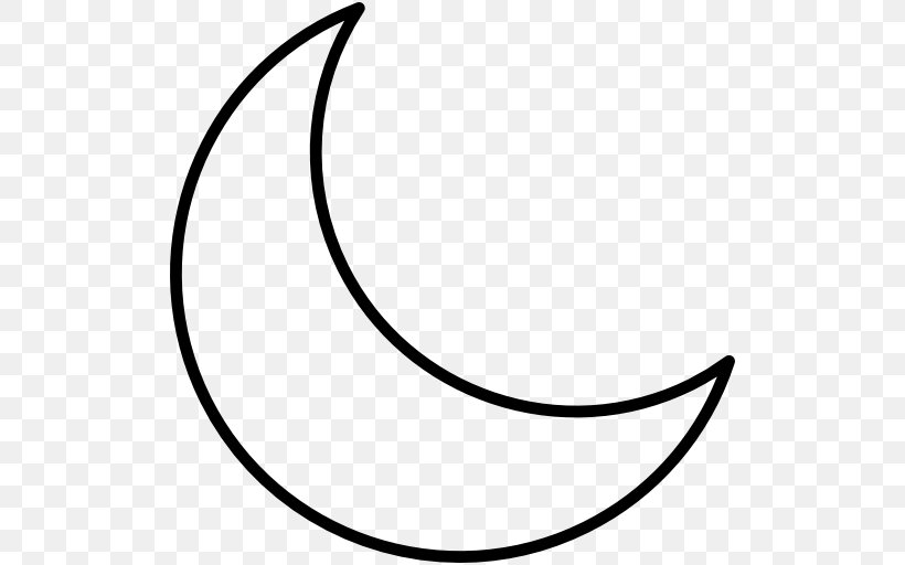Lunar Phase Moon Crescent Clip Art, PNG, 512x512px, Lunar Phase, Area, Black, Black And White, Blue Moon Download Free