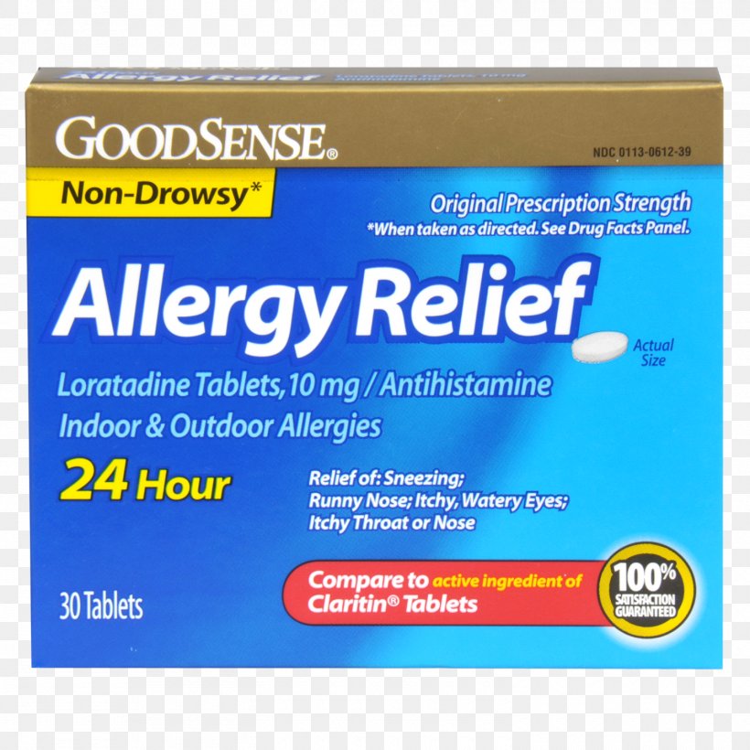 Allergy Relief (loratadine) Allergy Relief (loratadine) Tablet Pharmaceutical Drug, PNG, 1500x1500px, Loratadine, Active Ingredient, Allergy, Antihistamine, Brand Download Free