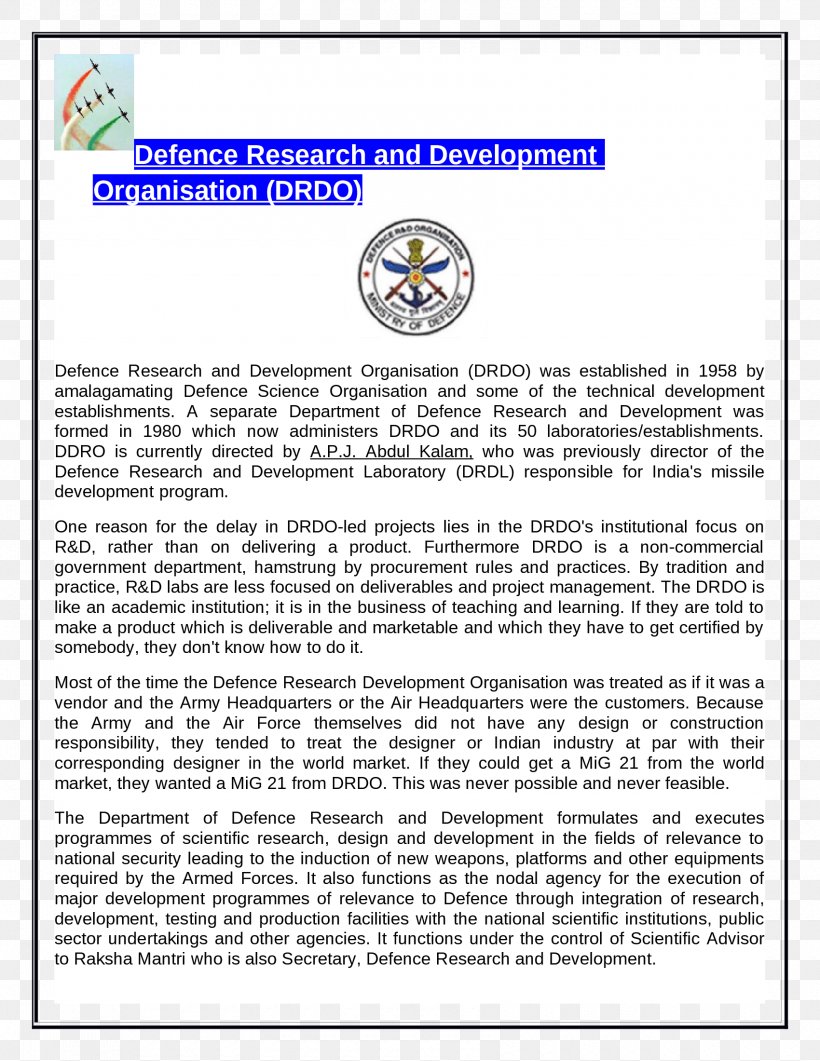 Document Line Defence Research And Development Organisation, PNG, 1700x2200px, Document, Area, Paper, Text Download Free