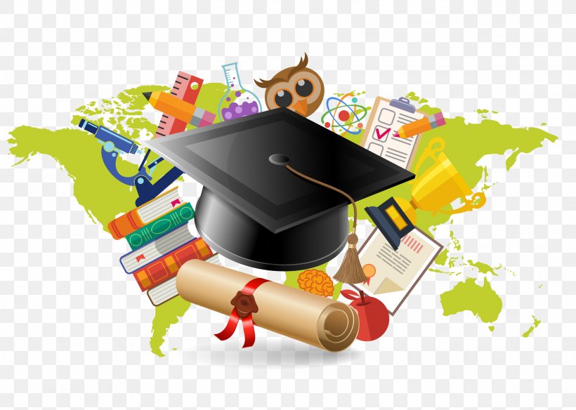 Educational Technology Stock Photography Illustration, PNG, 3097x2208px, Educational Technology, Academic Degree, Education, Flat Design, Graduation Ceremony Download Free