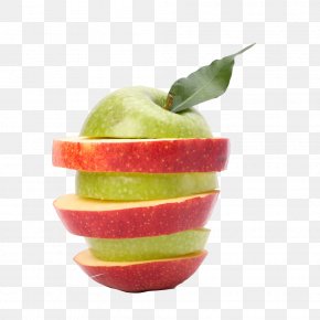 Creative Red Green Apple - Apple Fruit Desktop Wallpaper Granny Smith PNG