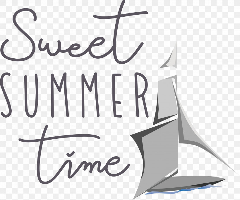 Sweet Summer Time Summer, PNG, 3000x2498px, Summer, Calligraphy, Geometry, Line, Logo Download Free