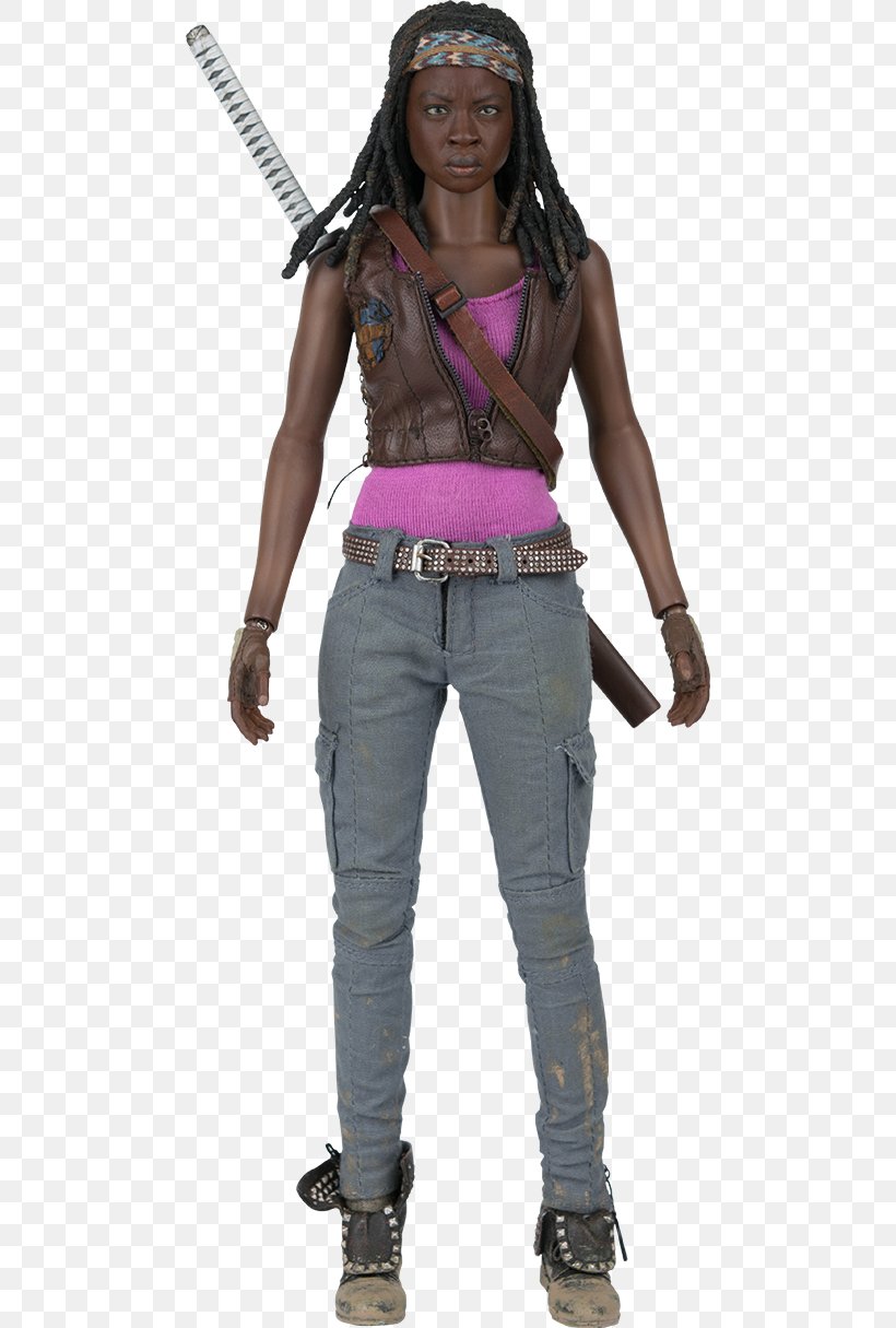 The Walking Dead: Michonne Daryl Dixon Glenn Rhee, PNG, 480x1215px, 16 Scale Modeling, Walking Dead Michonne, Action Figure, Action Toy Figures, Costume Download Free