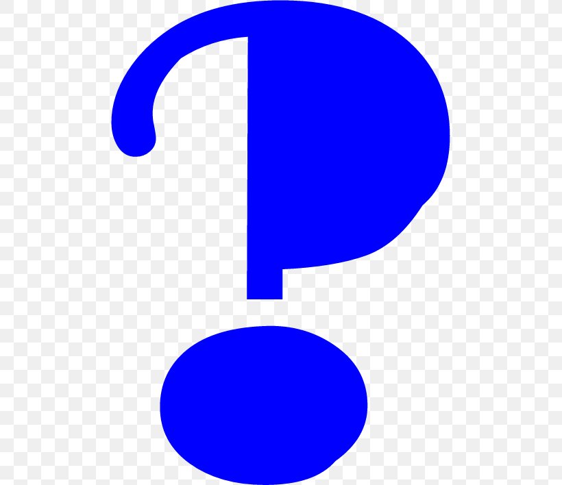 Blue Question Mark., PNG, 495x708px, Point, Area, Blue, Electric Blue, Logo Download Free