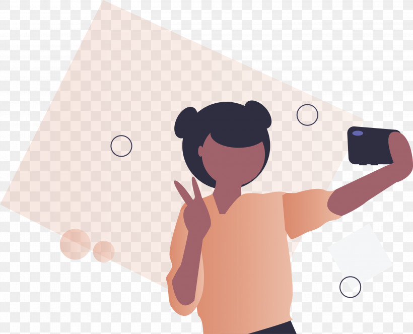 Taking Selfie Girl Camera, PNG, 3000x2427px, Taking Selfie, Animation, Camera, Cartoon, Gesture Download Free