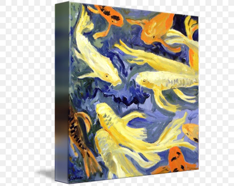 Butterfly Koi Oil Painting Art, PNG, 589x650px, Koi, Abstract Art, Acrylic Paint, Animal, Art Download Free