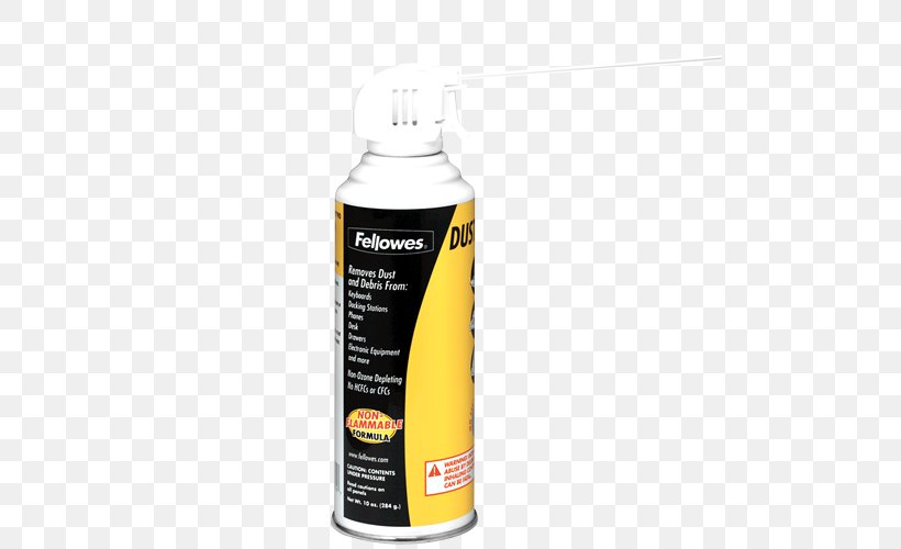 Gas Duster 1,1,1,2-Tetrafluoroethane Dust-Off Compressed Air Fellowes Brands, PNG, 500x500px, Compressed Air, Aerosol Spray, Cleaning, Dust, Fellowes Brands Download Free