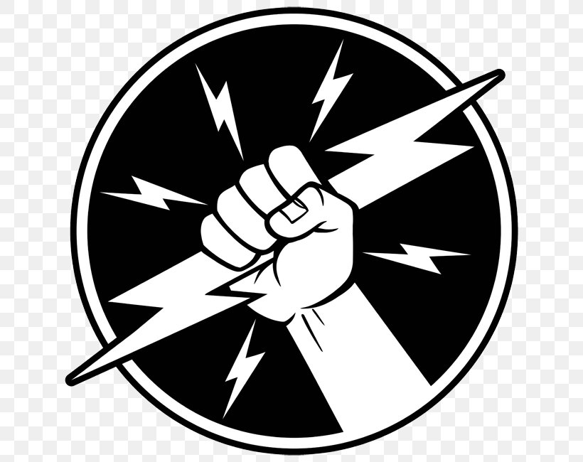 Vector Graphics Illustration Clip Art Electricity Symbol, PNG, 650x650px, Electricity, Area, Artwork, Black And White, Electrical Engineering Download Free