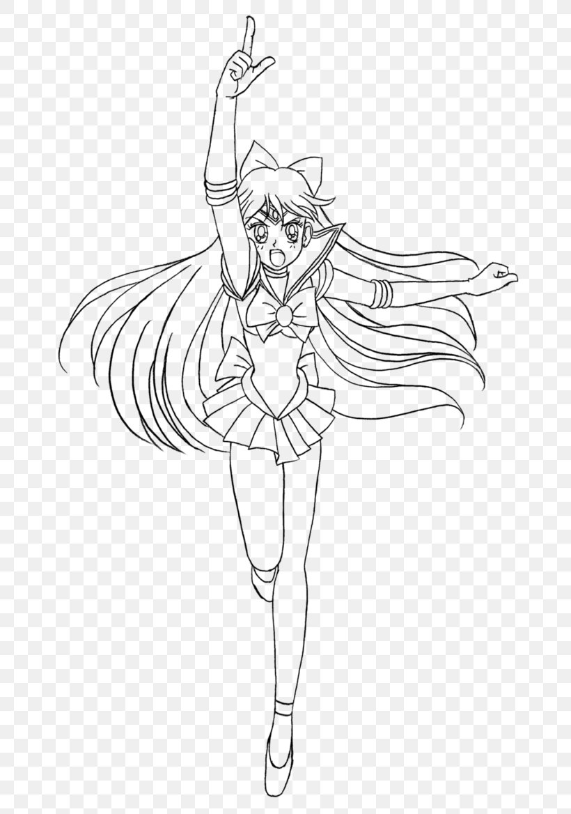 Sailor Venus Sailor Jupiter Sailor Mars Line Art Sketch, PNG, 683x1168px, Watercolor, Cartoon, Flower, Frame, Heart Download Free