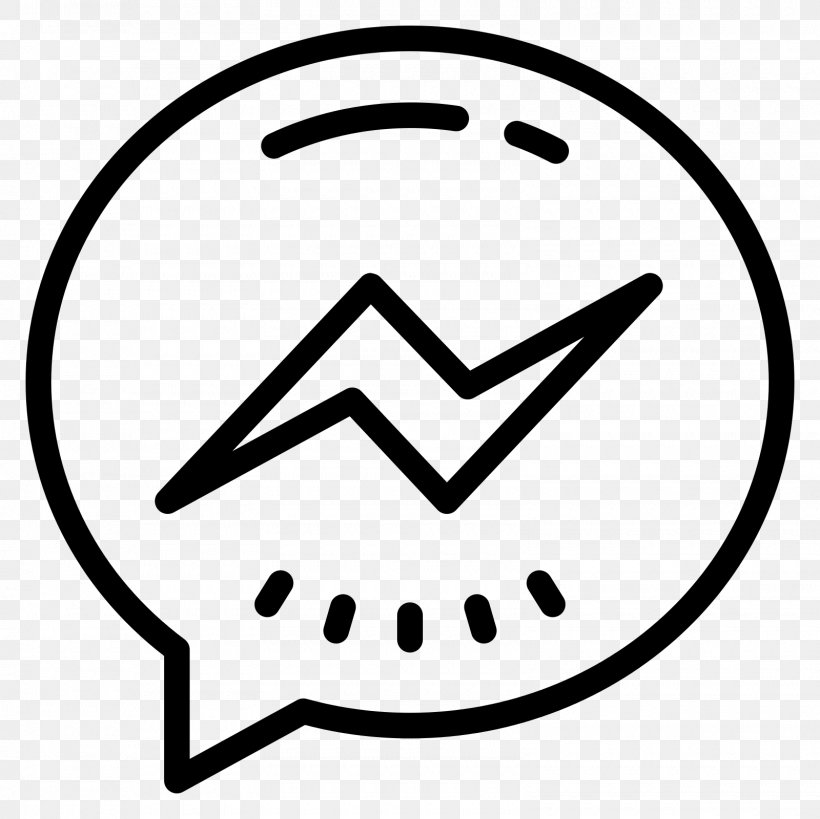 Social Media Facebook Messenger Symbol, PNG, 1600x1600px, Social Media, Area, Black And White, Facebook, Facebook Messenger Download Free