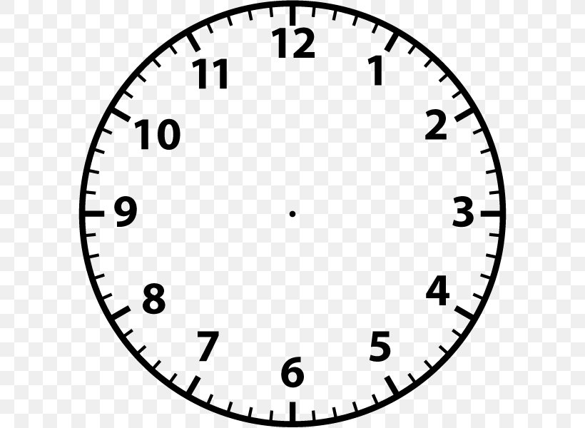 Clock Face Digital Clock Time Clip Art, PNG, 600x600px, Clock Face, Area, Black And White, Clock, Clock Angle Problem Download Free