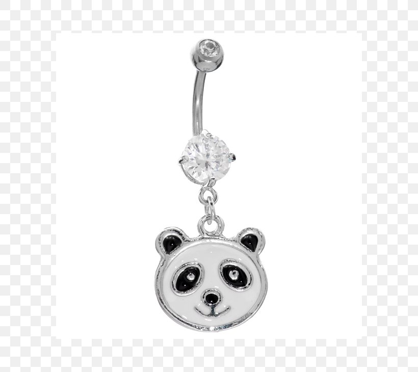 Earring Giant Panda Navel Piercing Body Piercing, PNG, 730x730px, Earring, Animal, Bear, Body Jewellery, Body Jewelry Download Free