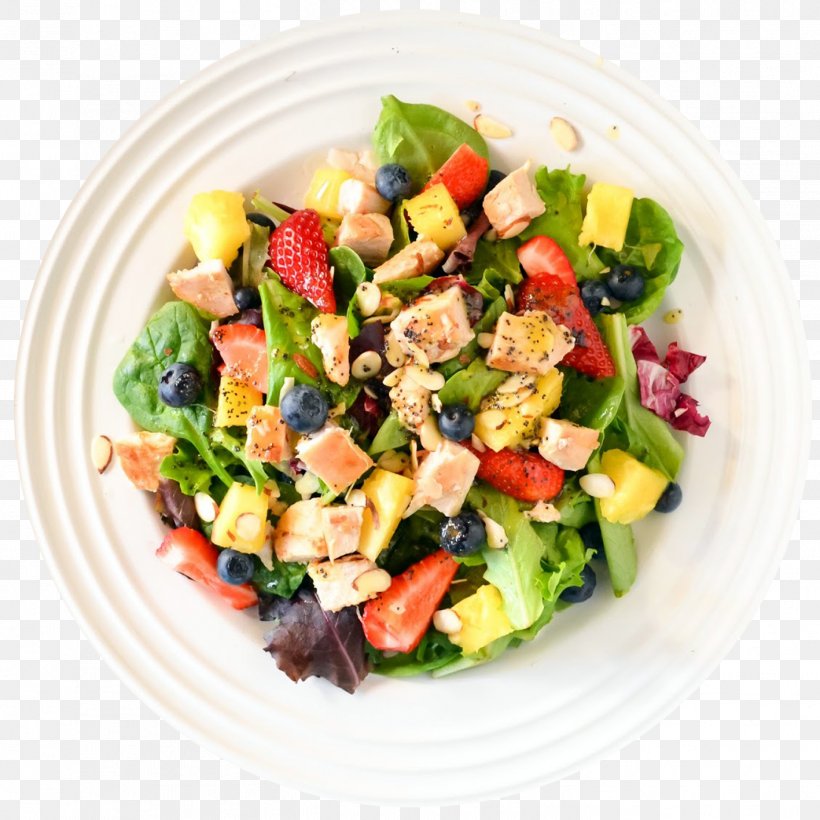 Caesar Salad Vinaigrette Chicken Salad Stuffing Fruit Salad, PNG, 1417x1417px, Caesar Salad, Blueberry, Chicken Meat, Chicken Salad, Dinner Download Free