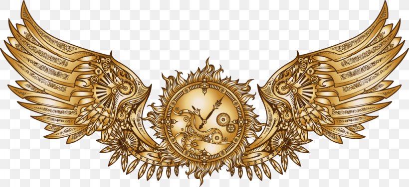 Vector Graphics Royalty-free Illustration Steampunk Clockwork, PNG, 1024x470px, Royaltyfree, Body Jewelry, Brass, Clockwork, Drawing Download Free
