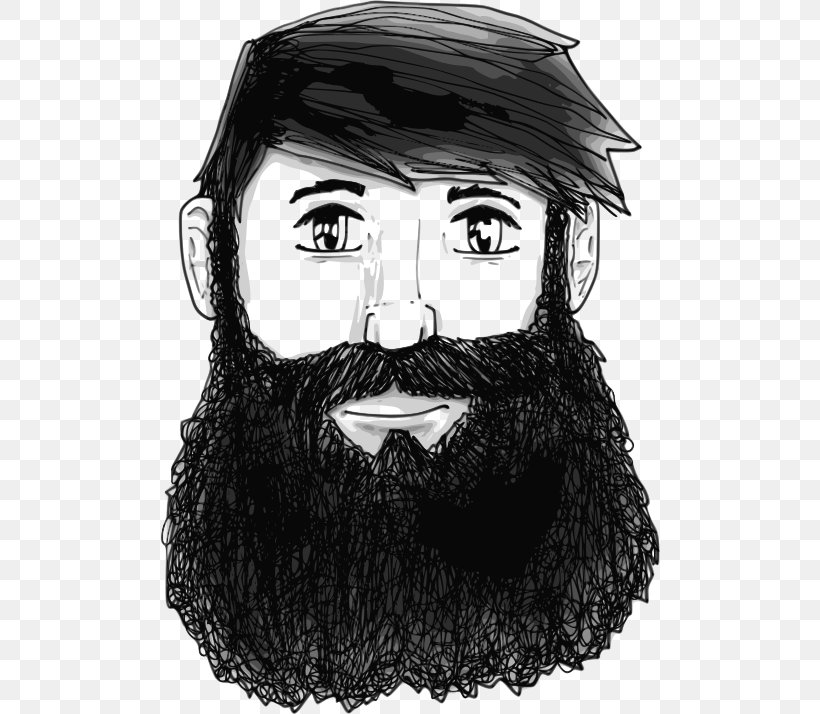 Beard Man Clip Art, PNG, 500x714px, Beard, Black And White, Cartoon, Drawing, Eyewear Download Free