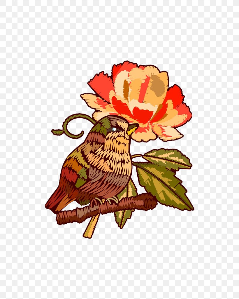 Floral Design Bird Illustration, PNG, 724x1024px, Floral Design, Art, Bird, Chicken, Creative Arts Download Free