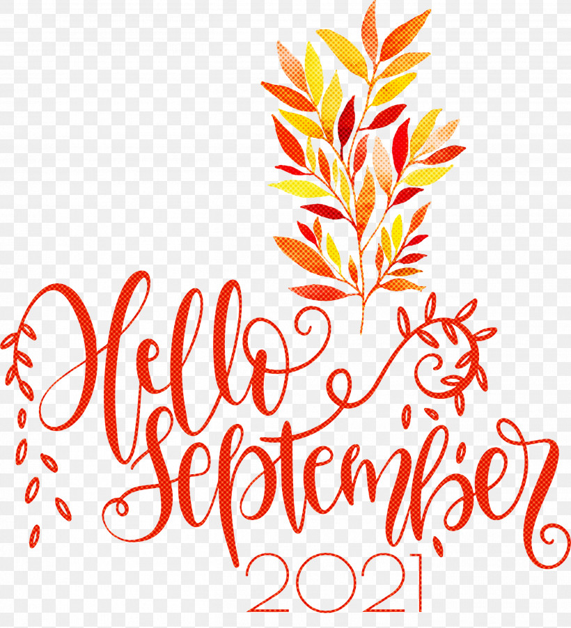 Hello September September, PNG, 2727x3000px, 2019, Hello September, Floral Design, Logo, September Download Free