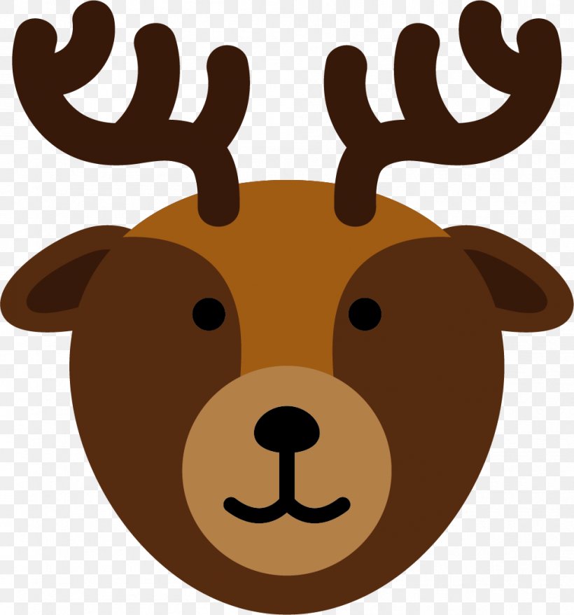 Reindeer Silhouette Illustration, PNG, 1001x1073px, Deer, Animal, Antler, Bear, Cartoon Download Free